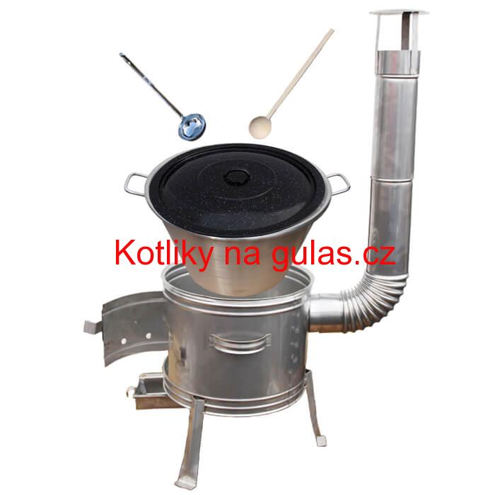 Nerezový kotel 40 L + nerezová kotlina 45 cm TOPLUX