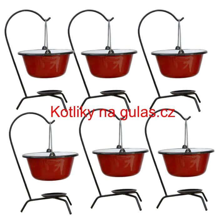 Servírovací souprava SMALT RED 6 ks