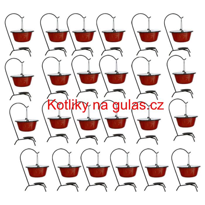 Servírovacia súprava SMALT RED 24 ks