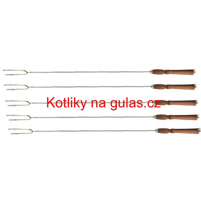 Vidličky na opékání 90 cm, 5 ks NEREZ