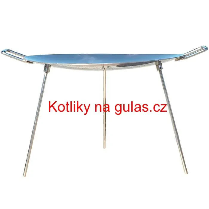 Nerezová pánev s nožičkami 55 cm BBQ
