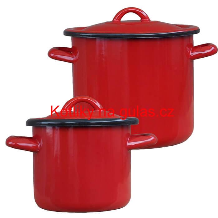 Smaltované hrnce s poklicemi 1 L + 2 L Classic