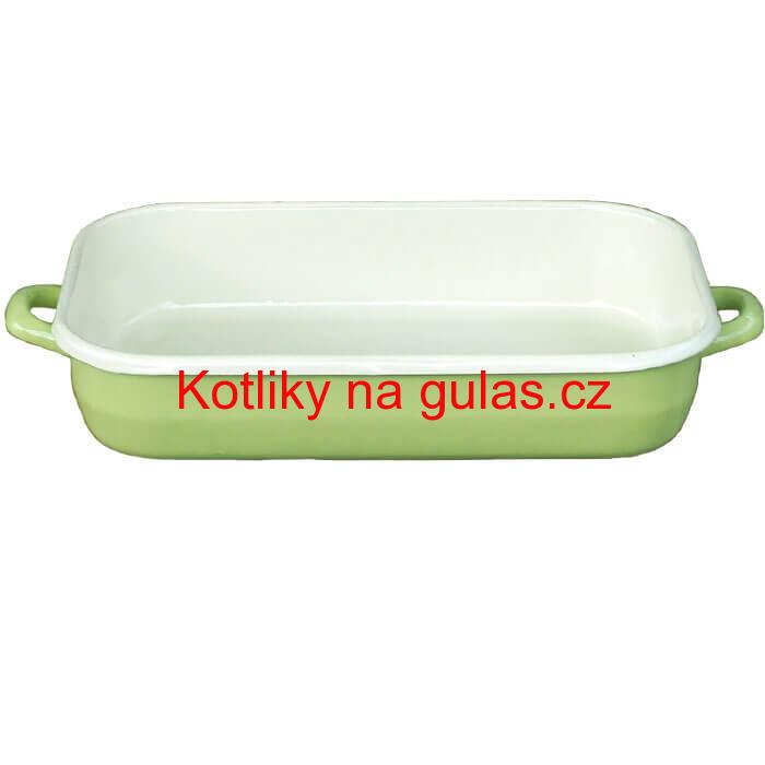 Smaltovaný pekáč 46 x 24 cm GREEN