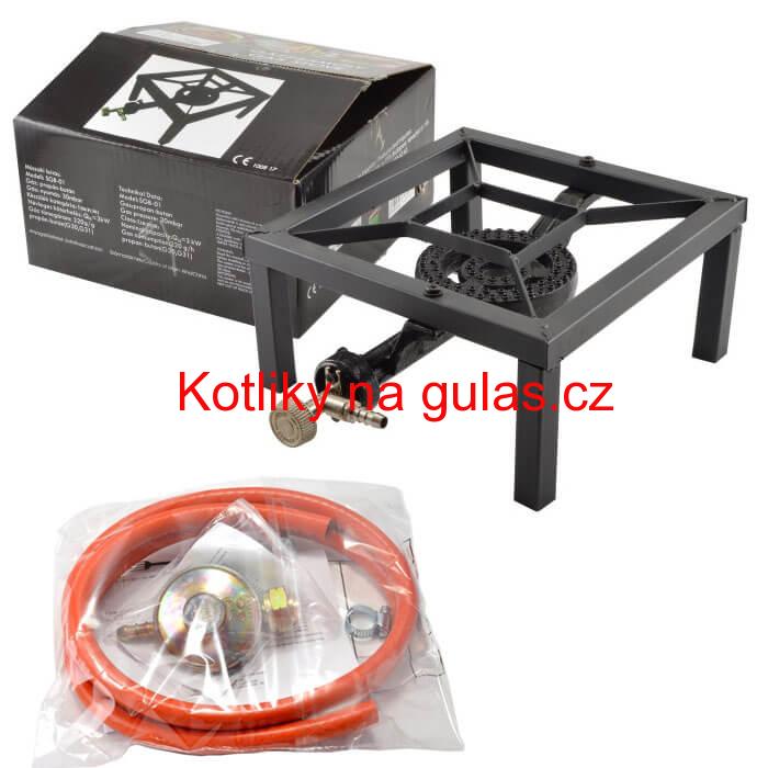 Plynový hořák HU 3 kW + tlaková hadice 1,5 m + regulátor tlaku 30 mbar