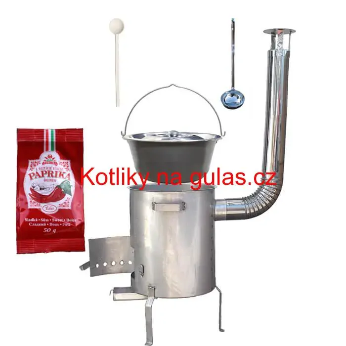 Nerezový kotlík 20 L (1,5 mm) + nerezová kotlina (1,5 mm) 39 cm STRONG EXCLUSIVE