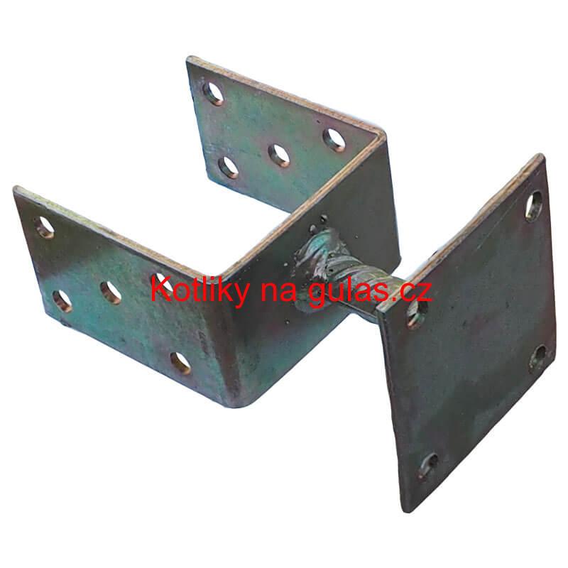 Patka na plotně kotevní, pozinkovaná 9 cm