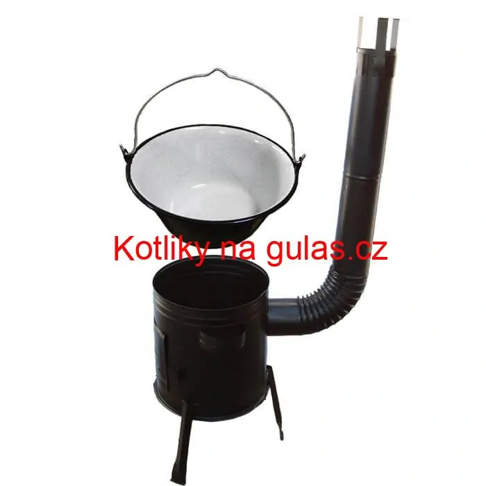 Smaltovaný kotlík 25 L (1,2 mm) + kovová kotlina 42 CLASSIC (KOV) Easy party