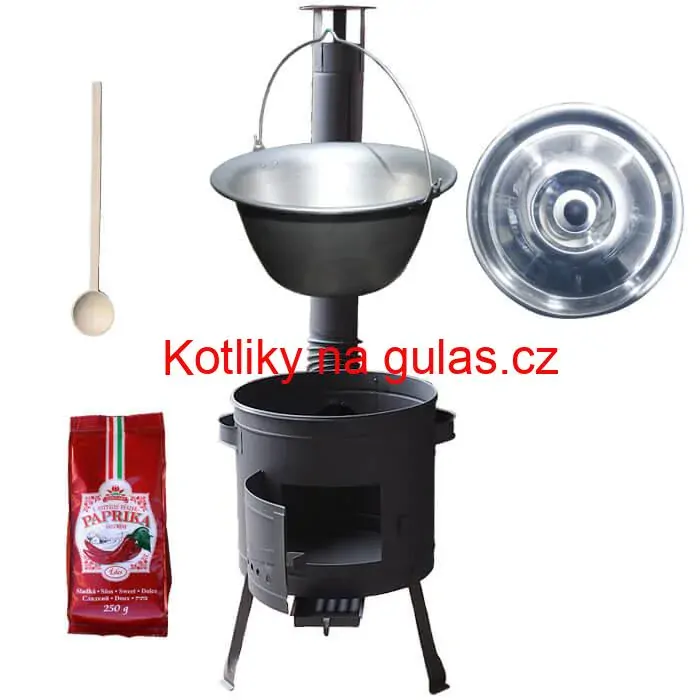 Nerezový kotlík 20 L (1,5 mm) + silnostěnná (1,5 mm) žáruvzdorná kotlina BALKY STRONG 42 PLUS 600