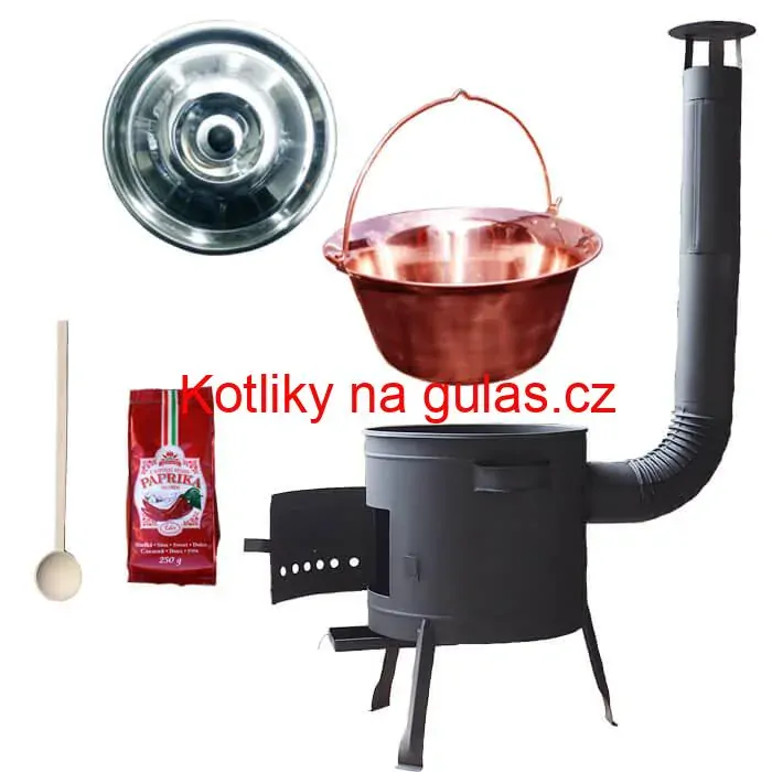 Měděný kotlík 20 L (1,2 mm) + silnostěnná (1,5 mm) žáruvzdorná kotlina BALKY STRONG 42 PLUS 600