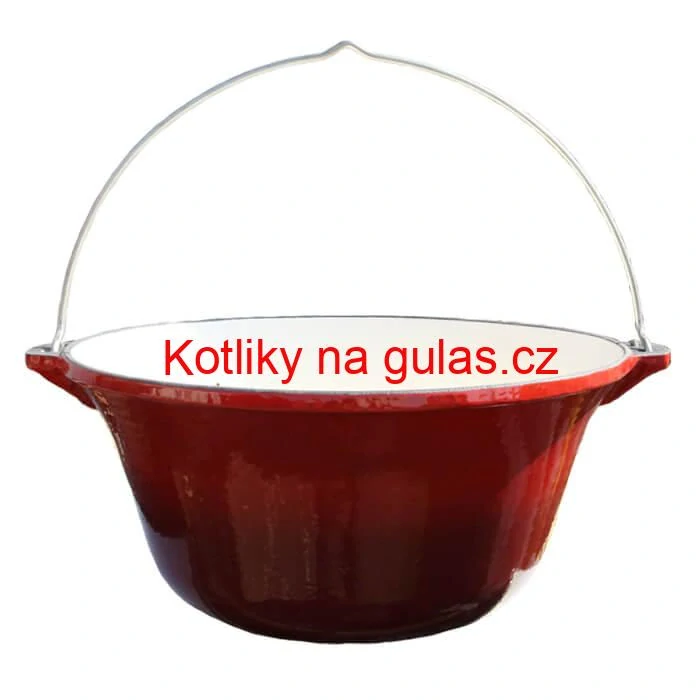 Litinový kotlík 22 L - smaltovaný povrch