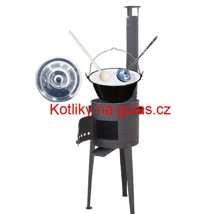 Smaltovaný kotlík 30 L (1,2 mm) + vysoká kotlina 47 cm (2 mm) HODO PLUS 600