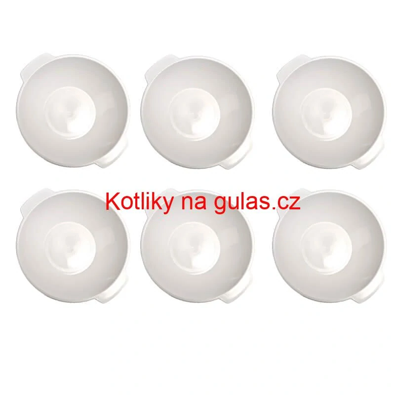 Sada 6 ks: Plastová miska na fajnový kotlíkový guláš a polévky – 500 ml