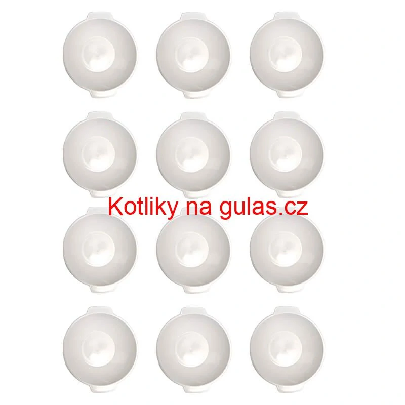 Sada 12 ks: Plastová miska na fajnový kotlíkový guláš a polévky – 500 ml