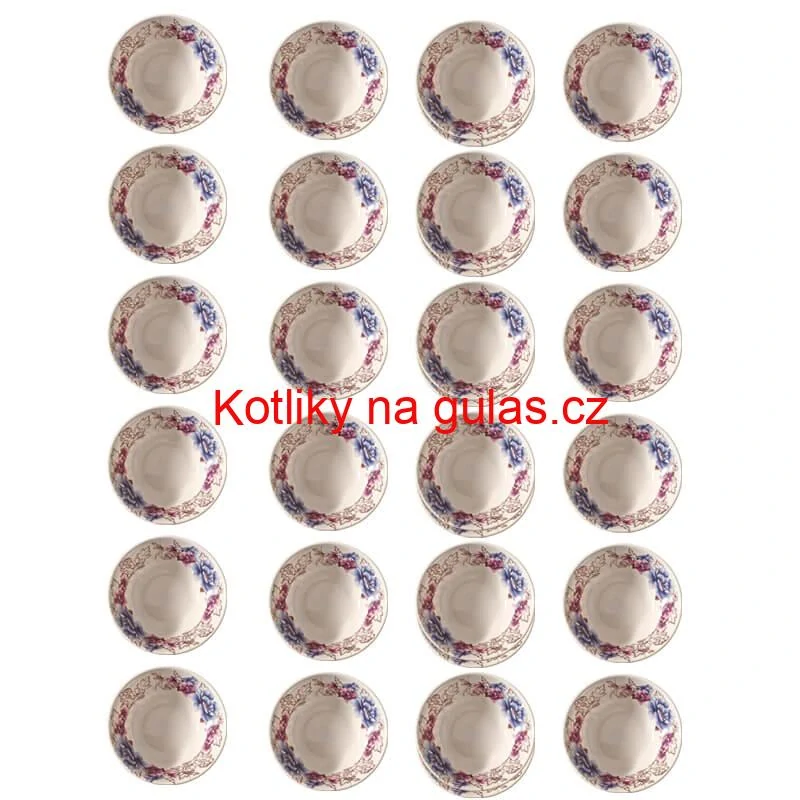 Plastová miska s květinovým vzorem (750 ml) – nyní v sadě 24 kusů!