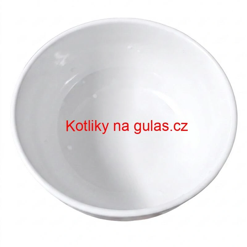 Prémiová bílá miska s kamennou strukturou 750 ml