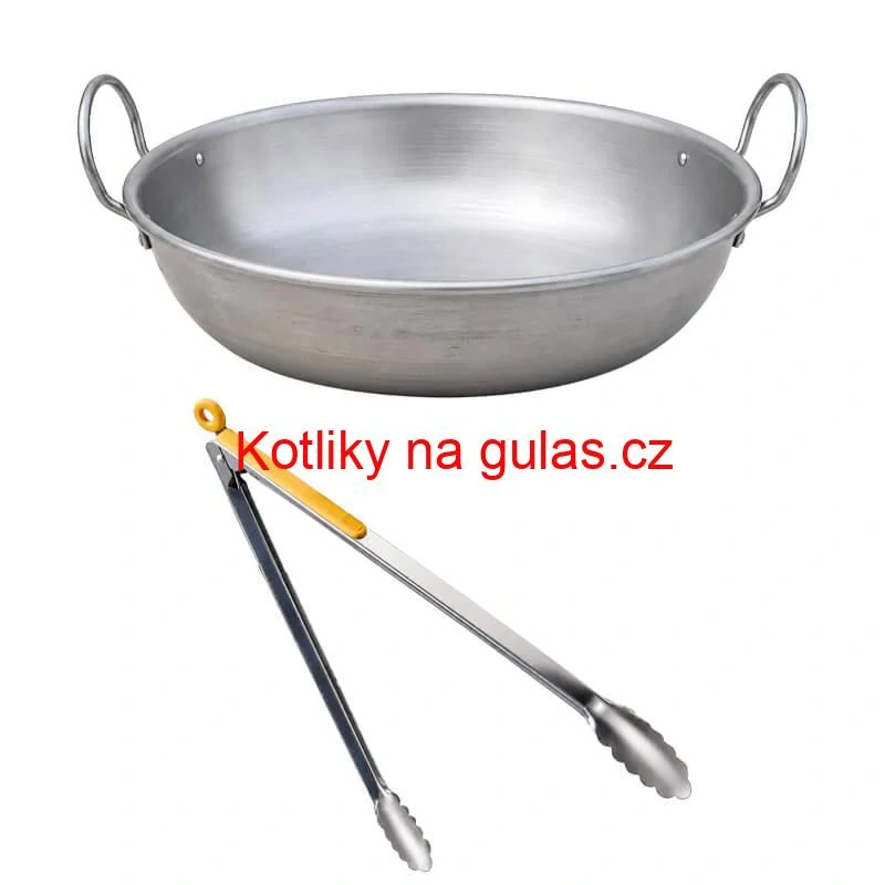 Sada na smažení langošů v přírodě 36 cm s vysokou kotlinou