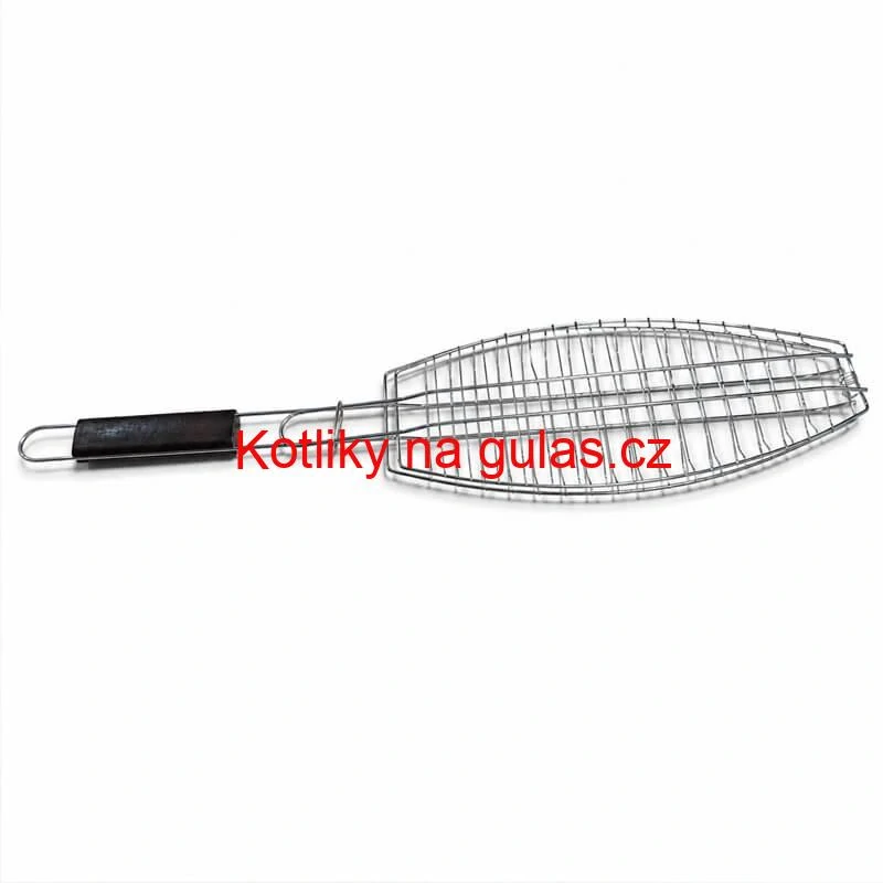 BBQ grilovací rošt na ryby – nerezové grilovací kleště 65 × 15 × 4 cm