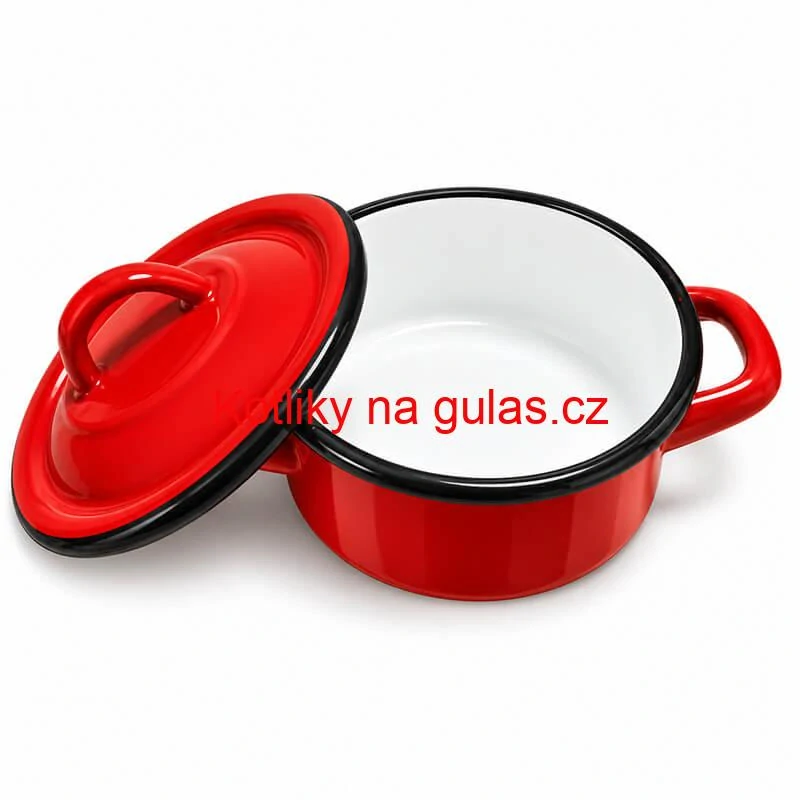 Smaltovaný kastrol FALCO 1 l s poklicí