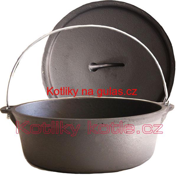 Litinový kotlík 5,5 L + poklice