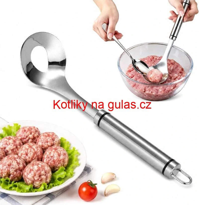 Nerezové tvořítko na masové kuličky, karbanátky a knedlíčky 18 cm