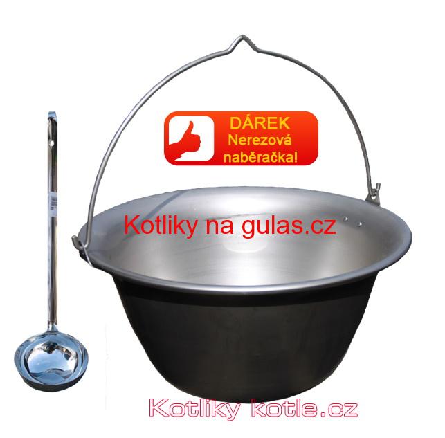 Nerezový kotlík 15 L + antikórová naběračka