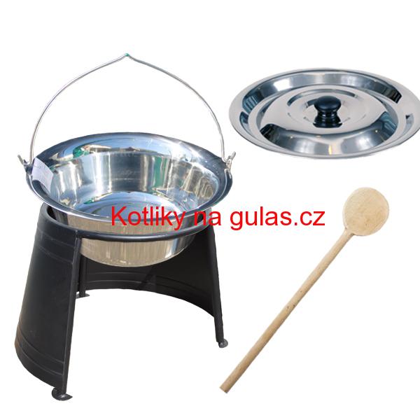 Antikorový kotlík 22 L + chránič plamene