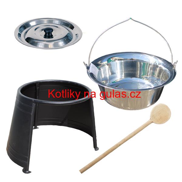 Antikorový kotlík 22 L + chránič plamene